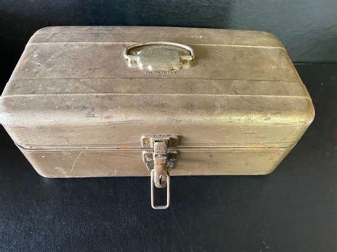 union metal tool box pat number 161360|Vintage UNION Steel GREEN Tackle Tool Utility Box Chest .